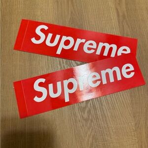 Supreme Bold Red Logo Stickers
